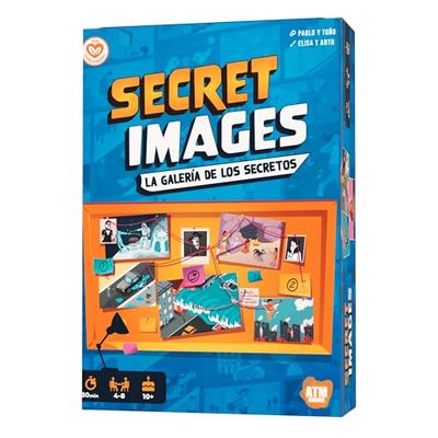 Secret Images - Juegos de Mesa de Deducción y Misterio - Diversión con Amigos y Familia - Juego de Imágenes y Secretos - Regalo Original