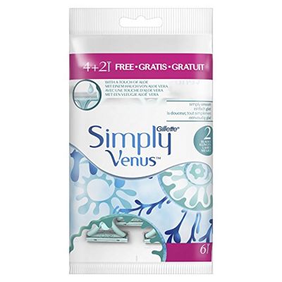 Gillette Simply Venus jednorazowa golarka damska, 12 golarek z podwójnym ostrzem (2 x 6)