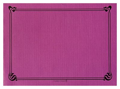 Table Mats 48 Gsm 31X43 Cm Plum Cellulose - 500 Units