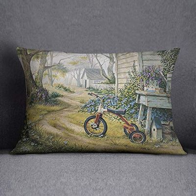 Bonamaison Housses de Coussin, Polyester, Multicolore, 35X50 Cm