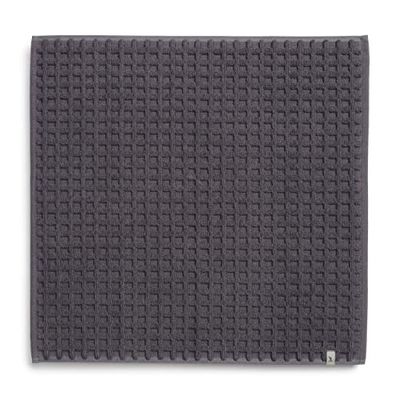 MÖVE Piquée Tapis de Bain 60 x 60 cm, Fabriqué en Allemagne, 100% Coton, Graphite (Gris)