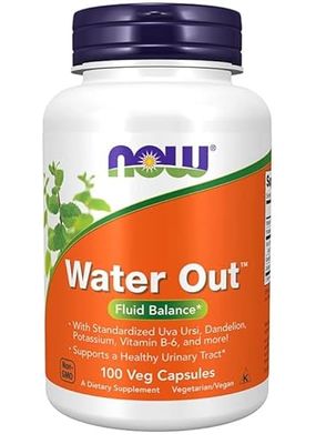 NOW Foods Water Out - Capsule di drenaggio, 100 pezzi, liquido naturale per il corpo