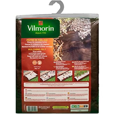 Vilmorin - Feutre de Paillage 1.6 m x 5 m - Marron