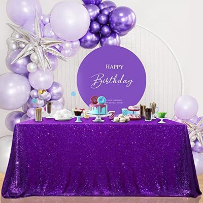 B-COOL Nappe à Paillettes pour Halloween Violet 152,4 x 259,1 cm