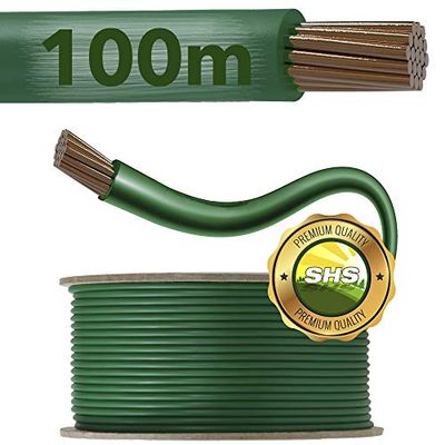 SHS-Yard Cable de limitación para robot cortacésped, cortacésped, robots, accesorios, juego de cable de limitación para cable de búsqueda, compatible con Gardena/Bosch/Husqvarna/Worx/Honda/ROBOMOW/iMow / Ø2,7 mm, 100 m