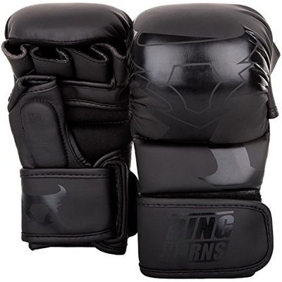 Ringhorns Charger Luvas Sparring de MMA, unissexo para adulto, preto/preto, L/XL