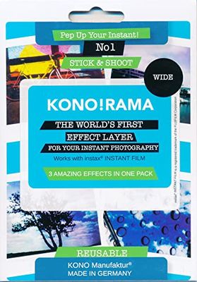 KONO!RAMA Set di 3 filtri per Fuji INSTAX Wide