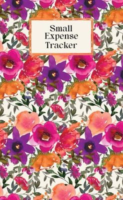 Small Expense Tracker: Pocket Size Daily Spending Log Book for Personal or Small Business | Floral Cover