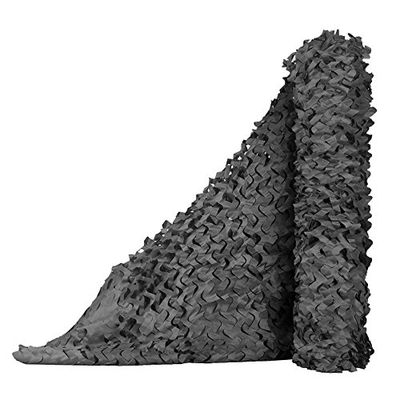 Sitong Camouflagenet, voor de jacht, rol, bulk, militair, decoratie, zonwering, zwart, 1,5 m x 8 m