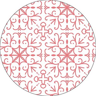 Bonateks, Ronde digitaal bedrukte muismat, antislip onderkant, voor kantoor en thuis, diameter: 22 cm