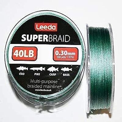 LEEDA Super Trenza 40 LB 150yds / 137m, Unisex, Otros, 18,14 kg