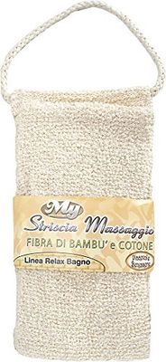 Briancasa Masajeador de Fibra de Algodón y Bambú para Baño y Ducha Tiras Multicolor Único