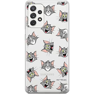 ERT GROUP mobiltelefonfodral för Samsung A53 5G originalt och officiellt licensierat Tom and Jerry mönster 007 optimalt anpassad till formen på mobiltelefonen, gedeeltelijk transparant