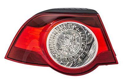 HELLA 2VA 009 246-131 Luce posteriore - LED - cristallino/rosso - Sezione esterna - per es. VW Eos (1F7, 1F8) - ECE - Sx