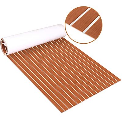 Zeeos EVA Foam Teak Decking Vloerblad,Niet-Skid-Zelfklevende Vloeren Synthetisch Dek Marine Yacht RV Boot Vloermatten
