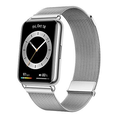 HUAWEI Watch FIT 2 SmartWatch, 1,74 inch FullView-display, Bluetooth-oproepen, gezondheidsmanagement, lange batterijduur, geanimeerde quick-workouts, SpO2-opname, 30 maanden garantie, Silver Frost