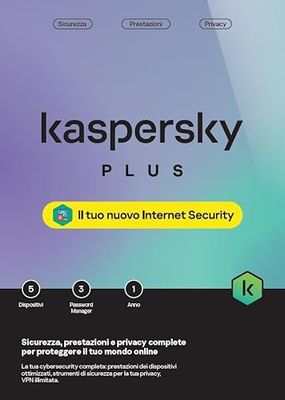 Kaspersky Anti-Virus Plus 5 Dispositivi - Antivirus 1 Anno