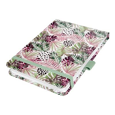 SIGEL JN354 Notizblock Jolie, A6+, dotted, mintgrün, pink: Notebook Jolie, Beauty, Mintpink Jungle Fever, Hardcover