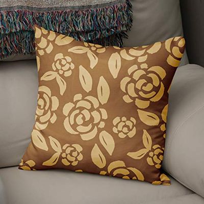 BonaMaison Decoratieve Kussensloop, Bruine tinten Kussenhoezen Bank, Zitkussen, Decoratieve Kussenhoesjes, Kussensloop; Sofa, Slaapkamer, Kantoor, Auto 43x43 Cm - Ontworpen en Vervaardigd in Turkije
