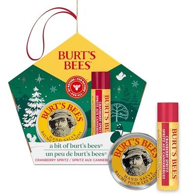 Burt's Bees Cranberry Spritz balsam do ust i balsam do rąk w opakowaniu
