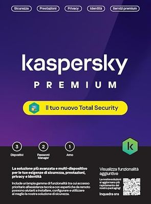 Kaspersky Anti-Virus Premium 3 Dispositivi - Antivirus 1 Anno