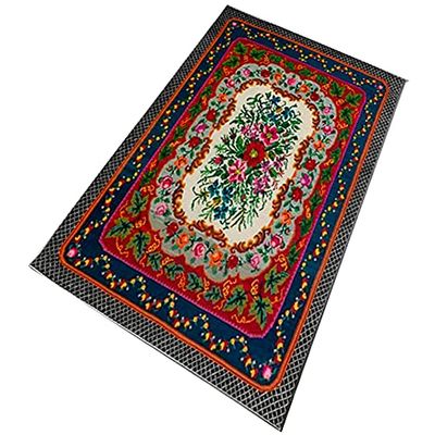 Tapis en polyester tamponné de 60 x 100 cm