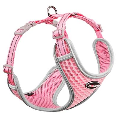 ThinkPet No-Pull Harnais pour chien, Harnais respirant pour chiens de petite moyenne et grande taille - Réglable - Harnais de course doux - Contrôle sûr - Rembourré - Harnais de sécurité réfléchissant