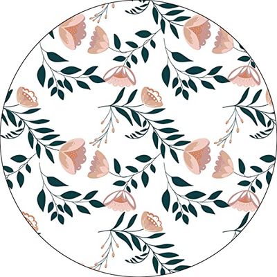 Bonateks, Ronde digitaal bedrukte muismat, antislip onderkant, voor kantoor en thuis, diameter: 22 cm