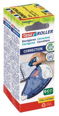 Tesa Roller Corrigeren, 2-delige voordeelverpakking