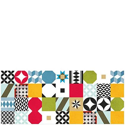 Laroom Alfombra, Vinylic Flooring PVC-Antislip, Multicolor