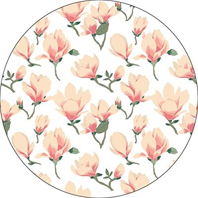 Bonateks, Okrągła podkładka pod mysz z nadrukiem cyfrowym, antypoślizgowy spód, do biura i domu, średnica: 22 cm