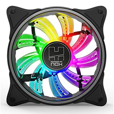 VoltShine Ventilateur ARGB 120 mm - Éclairage intérieur - Compatible avec connexion à 3 broches - Idéal pour améliorer le refroidissement et l'esthétique du PC.