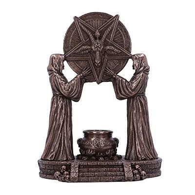 Nemesis Now Figurka ołtarzowa Bafometa 18,5 cm, żywica, brąz, ozdoba Bafometa, figurka ołtarzowa Bafometa, fachowo ręcznie malowana, odlewana z najlepszej żywicy