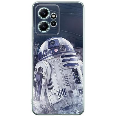 ERT GROUP Funda para teléfono móvil Xiaomi REDMI Note 12 4G Original y con Licencia Oficial de Star Wars con diseño R2D2 001 Adaptada a la Forma del teléfono móvil, Funda Hecha de TPU