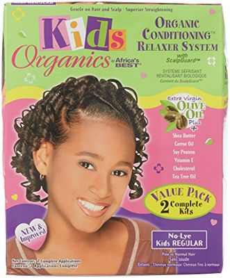 Africa's Best Crianças orgânicas orgânicas condicionamento relaxante regular cabelo cuidado equipamento com couro cabeludo