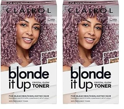 Clairol Blonde It Up Crystal Glow Toner Kit - Sheer Amethyst (Pack of 2)
