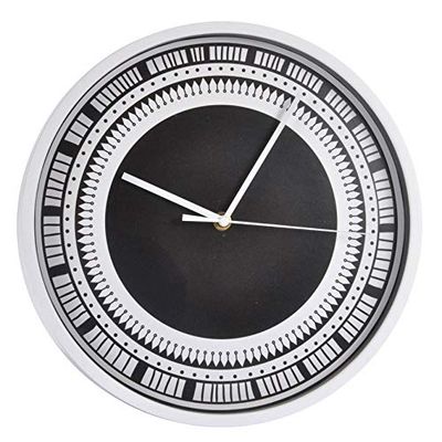 Homéa, Horloge Murale Ø30 cm Ethnic Folk Noir