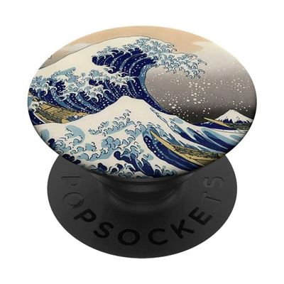 PopSockets Cultura Giapponese Giappone La Grande Onda Off Kanagawa PopGrip: Impugnatura per Telefoni Cellulari e Tablet Intercambiabile