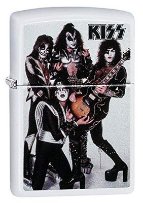 Zippo Pocket Lighter, Metal, White, One Size