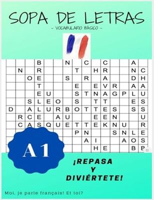 sopa de letras: vocabulario básico francés