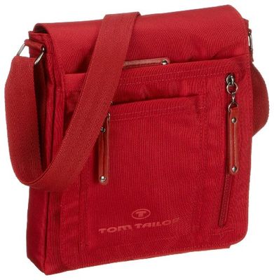 TOM TAILOR Acc Terry 10855 dames overslagtas, 21,5 x 5 x 25 cm (b x h x d), Rood rood 40, One Size
