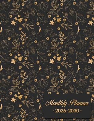 Floral Monthly Planner 2026-2030: 5-year calendar schedule organizer from January to December with Federal Holidays