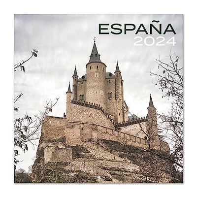 Grupo Erik Kalender 2024 Spain - Wandkalender 12 Maanden - Broschürenkalender 2024 30x30 cm - Fsc-gecertificeerde wandkalender - +Bonus 4 maanden