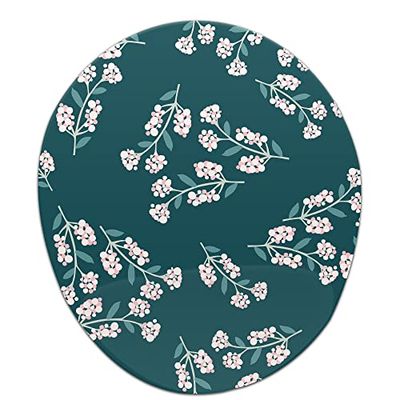 Bonamaison, Tapis de Souris Ergonomique avec Repose-Poignet - Impression numérique - pour Le Bureau et la Maison - 20 x 23 cm