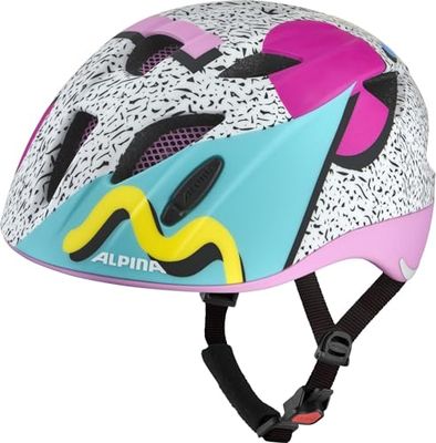 ALPINA XIMO FLASH, retro, 47-51 cm, fietshelm voor kinderen, individueel aanpasbaar met geïntegreerd Multi-Fit Light
