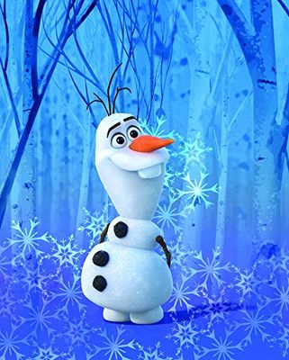 Komar Disney Wandbild Von Frozen Olaf Crystal | Kinderzimmer, Babyzimmer, Dekoration, Kunstdruck | ohne Rahmen | WB067-40x50 fotomural, Cloruro de polivinilo (PVC), carbón, 50L x 40B cm