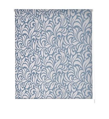 Estoralis | MYRCELLA | Estor Enrollable Diseño Moderno | Translúcido Jacquard | Color Azul | 180 x 255 cm (Ancho/Alto) Tamaño Tela 177 x 250 cm | Estores para Ventanas y Puertas