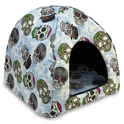 ARQUIVET Iglu doodskop, 45 x 45 x 40 cm, gevoerd, comfortabel, wasbaar, voor huisdieren, hondenbed