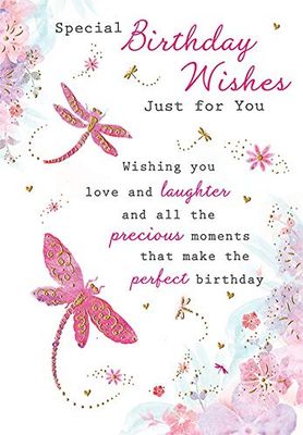 Tarjeta de cumpleaños tradicional – 7 x 5 pulgadas – Piccadilly Greetings