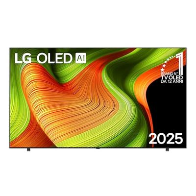 LG OLED AI B5 TV 83 pollici, Smart TV 4K, Processore α8 Gen2, webOS con AI, Dolby Vision e Atmos, Gaming con VRR, GSYNC e FreeSync 4K@120Hz, 4 HDMI 2.1, Alexa, OLED83B56LA 2025